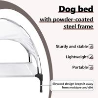 VidaXL Hondenbed zilvergrijs 104 x 86 x 84,5 cm staal - thumbnail