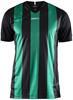 Craft 1905562 Progress Stripe Jersey M - Black/Team Green - 3XL