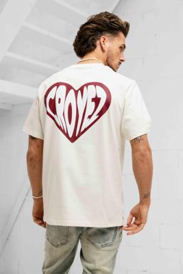 Croyez Puffed Heart T-Shirt Heren Wit - Maat XS - Kleur: Wit | Soccerfanshop Croyez Puffed Heart T-Shirt Heren Wit - Maat XS - Kleur: Wit | Soccerfanshop