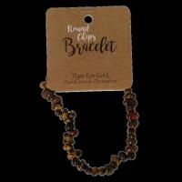 Steengoed Splitkralen armband tijgeroog op kaart 1 Stuks - thumbnail