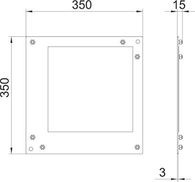 OBO Bettermann 7216435 Contraplaat Metaal 1 stuk(s)