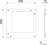 OBO Bettermann 7216435 Contraplaat Metaal 1 stuk(s) - thumbnail