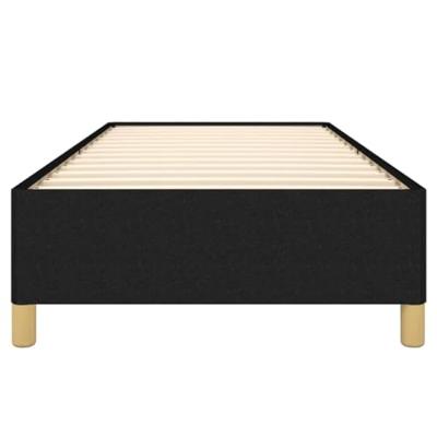 Bedframe stof zwart 90x190 cm