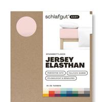 Schlafgut Schlafgut EASY Jersey Elasthan Hoeslaken S - 90x190 - 100x220 334 Purple Light - thumbnail