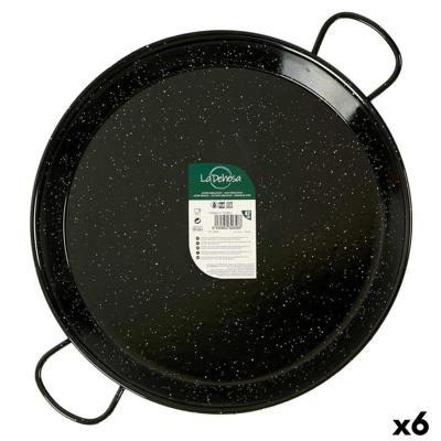 Pan La Dehesa Zwart Geëmailleerd Staal Ø 42 cm 54 x 6 x 42 cm (6 Stuks)