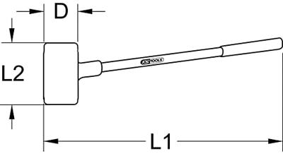 KS Tools 140.5259 Terugslagvrije beschermhamer, XL, 5500g KS Tools 140.5259 Terugslagvrije beschermhamer, XL, 5500g