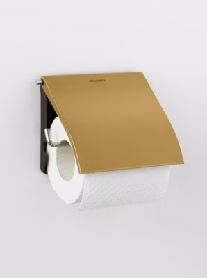 Brabantia ReNew Toiletrolhouder met klep Warm Gold
