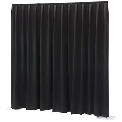 Wentex Pipe and drape Dimout gordijn 330x400cm geplooid zwart