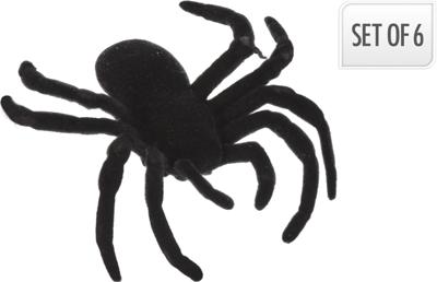 Spinnen set 6sts 75x60x20mm Nampook - Nampook