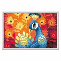Ravensburger creart schilderen op nummer - trotse pauw - thumbnail