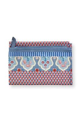 Pip Studio Flower Festival Theedoek Rood/Blauw