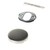 Intersteel Afdekrozet met 7mm nokken 53x8mm staal - RVS - thumbnail