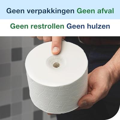 Toiletpapierdispenser tork t7 verticaal duo zwart