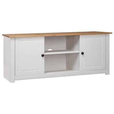 Tv-kast Panama Range 120x40x50 cm massief grenenhout wit Tv-kast Panama Range 120x40x50 cm massief grenenhout wit