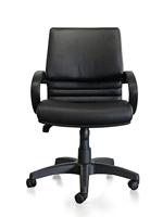 Kangaro Luxe Leren Bureaustoel Leanna Zwart - thumbnail