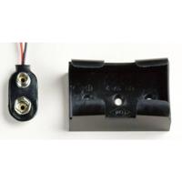 Takachi BH9V2 Batterijhouder Aantal cellen: 1 9V (blok) Drukknopaansluiting, Kabel (l x b x h) 49.3 x 29.2 x 20 mm - thumbnail