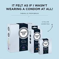 Condooms Mister Size Pure Feel Extra Thin Ø 6,4 cm - thumbnail