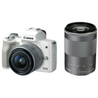 Canon EOS M50 + EF-M 15-45mm f/3.5-6.3 IS STM + EF-M 55-200mm f/4.5-6.3 IS STM SLR camerakit 24,1 MP CMOS 6000 x 4000 Pixels Wit - thumbnail