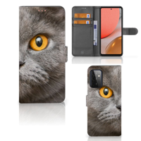 Telefoonhoesje | Met pasjeshouder | Samsung Galaxy A72 Britse Korthaar - thumbnail