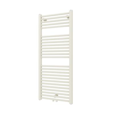 Designradiator Plieger Palmyra 580 Watt Midden- of Zijaansluiting 117,5x50 cm Wit Structuur