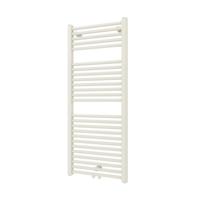 Designradiator Plieger Palmyra 580 Watt Midden- of Zijaansluiting 117,5x50 cm Wit Structuur - thumbnail