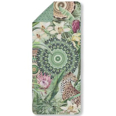 HIP Abhita Yoga, Reis- & Strandhanddoek "Tropische print en Mandala's" - Microvezel (75x180 cm)