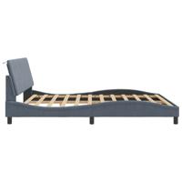 Bedframe zonder matras 180x200 cm fluweel donkergrijs - thumbnail