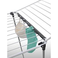 Metaltex Hurricane Droogrek 197x65x115 cm 24 m Drooglengte Zilver/Zwart - thumbnail