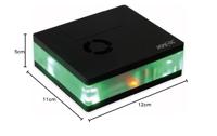 Joy-it RB-MULTIMEDIACASE01 SBC-behuizing Geschikt voor serie: Raspberry Pi® Afneembare GPIO-afdekking, Incl. actieve koeler, Met magneetsluiting Zwart, - thumbnail