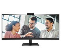 AOC E4 CU34E4CW computer monitor 86,4 cm (34") 3440 x 1440 Pixels UltraWide Quad HD LED Zwart - thumbnail