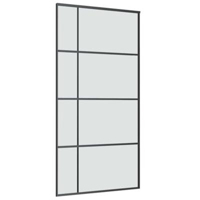 Schuifdeur met beslag 102,5x205 cm ESG-glas en aluminium