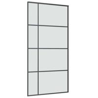 Schuifdeur met beslag 102,5x205 cm ESG-glas en aluminium - thumbnail