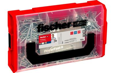 Fischer 562277 FixTainer PowerFast II PZ Spaanplaatschroeven assortiment Kruiskop Pozidriv Staal Galvanisch verzinkt 1 set(s) Fischer 562277 FixTainer PowerFast II PZ Spaanplaatschroeven assortiment Kruiskop Pozidriv Staal Galvanisch verzinkt 1 set(s)