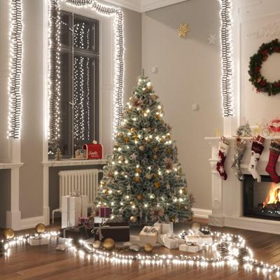 VidaXL Lichtslinger cluster met 400 led's koudwit 7,4 m pvc VidaXL Lichtslinger cluster met 400 led's koudwit 7,4 m pvc