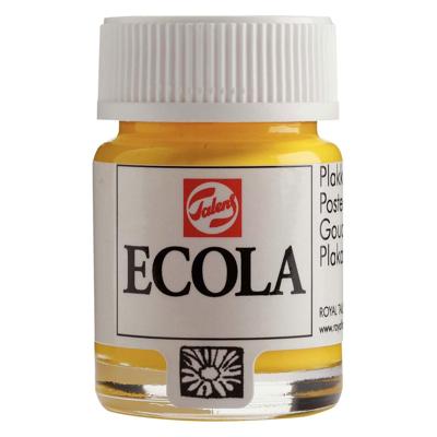 Bruynzeel Ecola plakkaatverf fles 16ml geel 200 Bruynzeel Ecola plakkaatverf fles 16ml geel 200