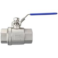 TRU COMPONENTS TC-2PC-DN40-316 TC-12770364 Standaard kogelkraan Schroefdraad (binnen): G1 1/2 64 bar (max) 1 stuk(s) - thumbnail