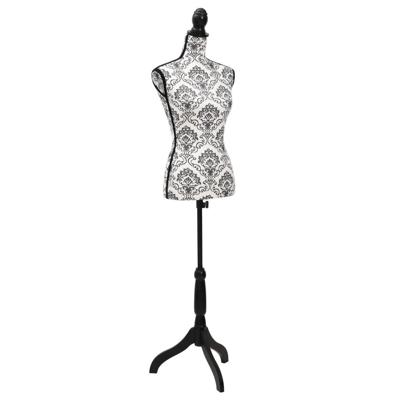 VidaXL Etalagepop torso vrouw zwart wit VidaXL Etalagepop torso vrouw zwart wit