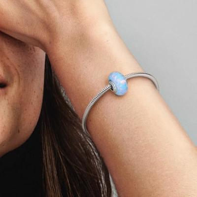 Pandora 791691C01 Bedel Opale Scent Ocean Blue zilver-synthetisch opaal
