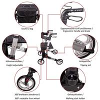 Aluminium vierwielig looprek AT51006 - thumbnail