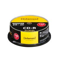Intenso 1801124 CD-R 80 disc 700 MB 25 stuk(s) Spindel Bedrukbaar - thumbnail