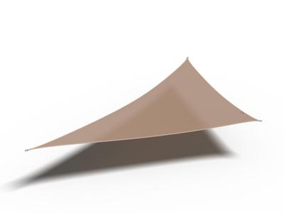 Platinum | Coolfit Schaduwdoek Driehoek 90° 500 x 500 x 710 cm | Sand