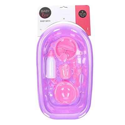 Baby rose babybad met accessoires 8 delig