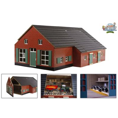 Kids Globe globe boerderij woonhuis met stal, 1:32