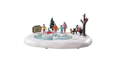 Lemax family skating day bewegende schaatsbaan 2020