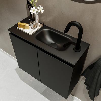 MONDIAZ TURE 60cm toiletmeubel urban. EDEN wastafel urban rechts 1 kraangat