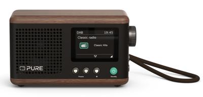 Pure Classic Mini Coffee Black/Walnt EU/UK/AU Radio DAB+, FM Zwart, Walnoot