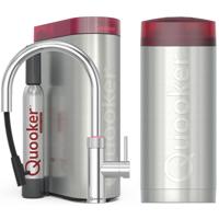 Quooker Flex Round Keukenkraan Set - Kokend Warm- en Koud Water - Uittrekbare Slang - Chroom - Inclusief COMBI+ Reservoir & CUBE - Direct Gekoeld Bruisend Water - thumbnail