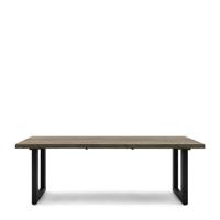 Rivièra Maison Tuintafel 'Bondi Beach' 220 x 100, kleur Hout / Zwart - thumbnail