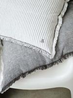 Marc O'Polo Fine Stripe Anthracite sierkussen - thumbnail