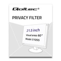 Qoltec 51055 schermfilter Randloze privacyfilter voor schermen 54,6 cm (21.5") - thumbnail